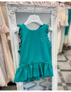 Cuerpo Niña Crep Verde Esmeralda My Bella Moon