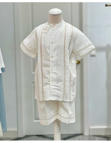 Pijama Niño Comunión Crudo Artesanía María Luisa