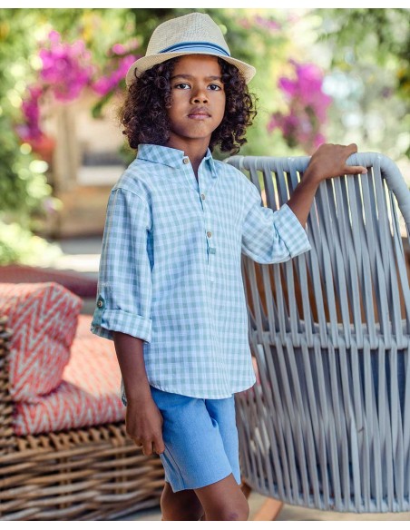 Conjunto Camisa y Bermuda Yoedu Familia Lancelot Verde
