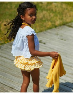 Braguita Volantes y Blusa Niña Kittle La Martinica Moda Infantil
