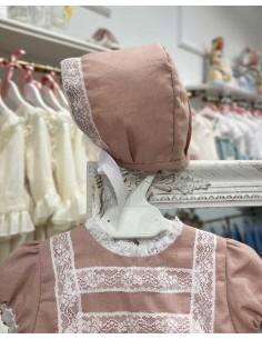 Jesusito 4 Piezas Ceremonia Julietas Lino Rosa Palo 2