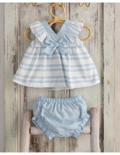 Jesusito y Braguita Basmartí Rayas Celestes Agripina