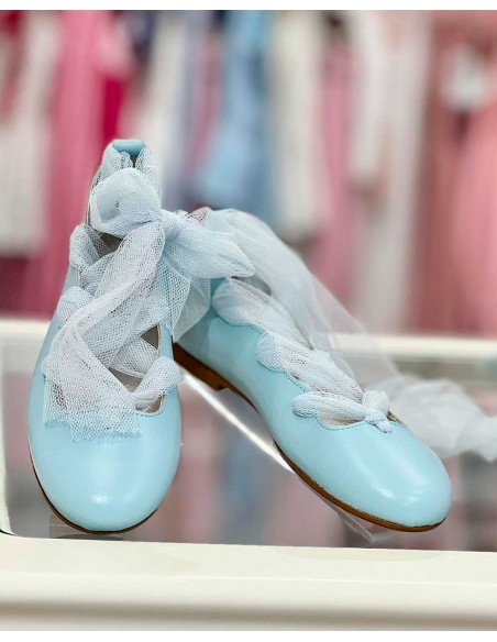 Bailarina Azul Cuerdas Tul María Catalán Ceremonia y Comunión