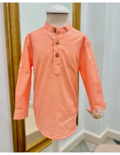 Camisa Cuadros Niño Lirio La Martinica Moda Infantil