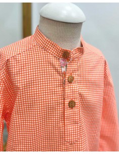 Camisa Cuadros Niño Lirio La Martinica Moda Infantil 2