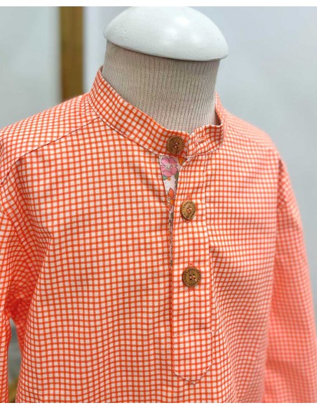 Camisa Cuadros Niño Lirio La Martinica Moda Infantil