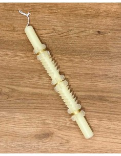 Vela Redonda Bautizo Cinta Dorada