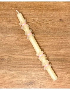 Vela Redonda Bautizo Cinta Rosa