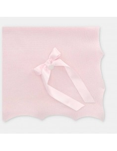 Toquilla Chal Punto Rosa Martín Aranda Airola con Lazo