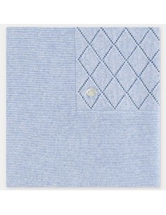 Chal Punto 100% Algodón Azul Océano Unisex Martín Aranda