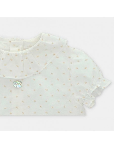 Pelele Niña Punto y Tela Arena Martín Aranda Volterra