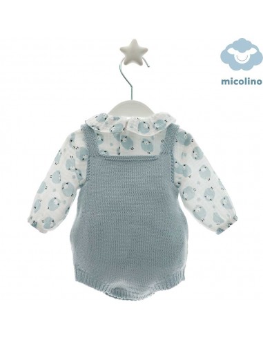 Conjunto Camisa y Peto Punto Micolino Constanza Celeste