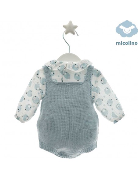 Conjunto Camisa y Peto Punto Micolino Constanza Celeste