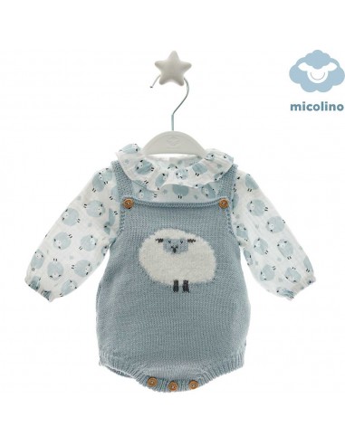 Conjunto Camisa y Peto Punto Micolino Constanza Celeste