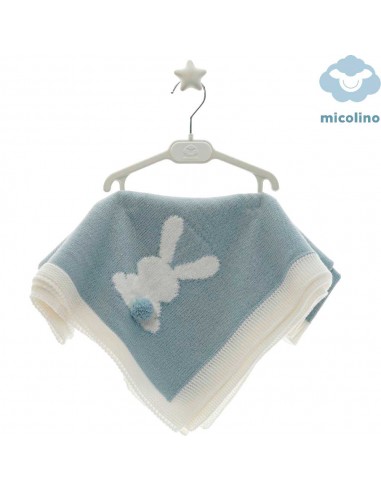 Toquilla Unisex Lana Micolino Celeste Cielo