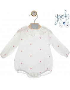 Body Pelele Bebé Unisex Yoedu Estampado Rosa Algodón