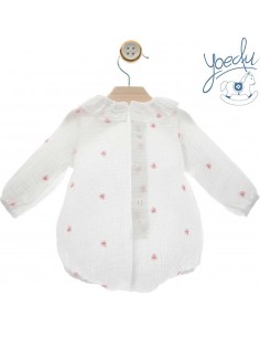 Body Pelele Bebé Unisex Yoedu Estampado Rosa Algodón 2