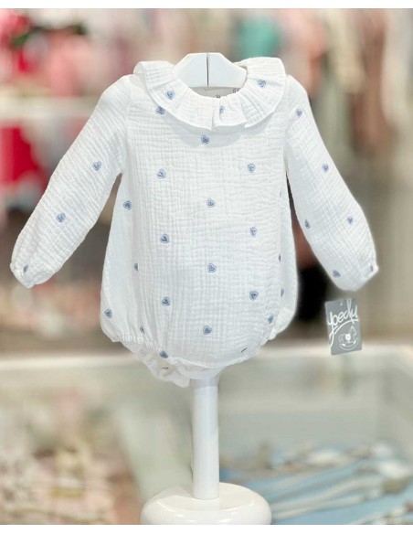 ody Pelele Bebé Unisex Yoedu Estampado Celeste Algodón