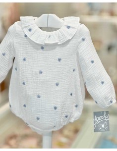 ody Pelele Bebé Unisex Yoedu Estampado Celeste Algodón 2