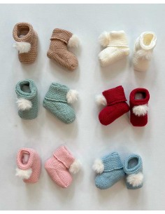 Botitas Bebé Unisex  Pompón Pangasa Baby 2