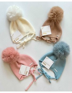 Gorro Orejero Unisex con Pompón  Pangasa Baby
