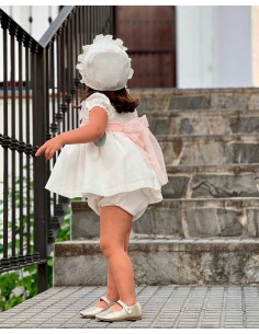 Jesusito 3 Piezas Ceremonia Julietas Crudo Lazo Rosa 2