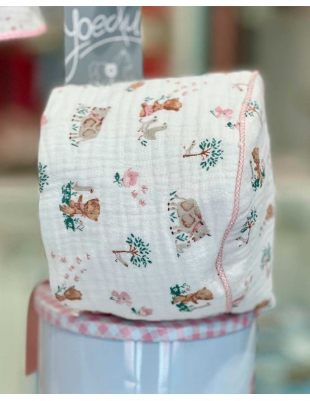 Jesusito Bebé 3 Piezas Muselina Rosa Empolvado Yoedu