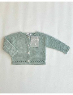 Rebeca Bebé Unisex Larga Punto Bebé Yoedu Verde Seda