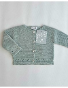 Rebeca Bebé Unisex Larga Punto Bebé Yoedu Verde Seda 2