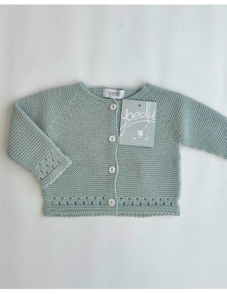 Rebeca Bebé Unisex Larga Punto Bebé Yoedu Verde Seda