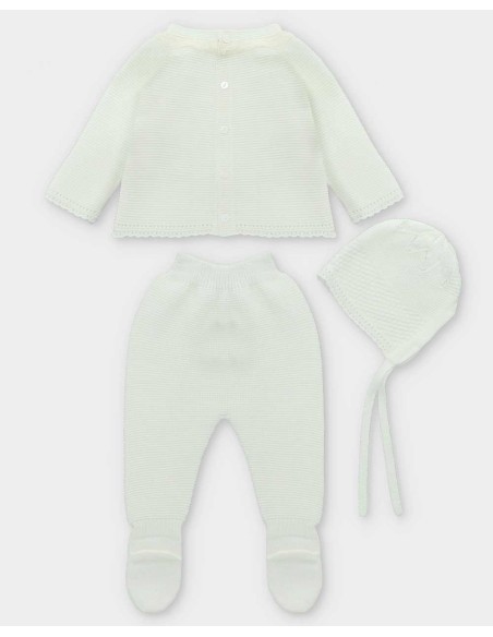 Conjunto Bebé Unisex 3 Piezas Crudo Martín Aranda