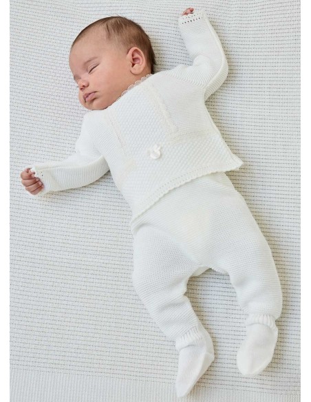 Conjunto Bebé Unisex 3 Piezas Crudo Martín Aranda