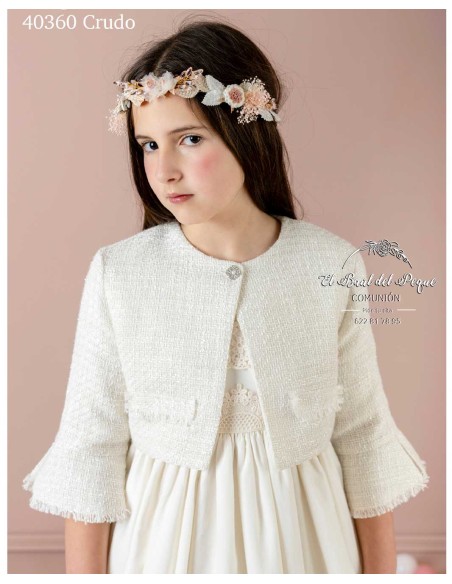 Bolero Comunión y Ceremonia Lilus 2026 Beige 40360