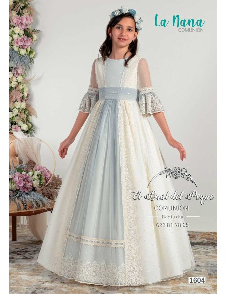 Vestido Comunión Montserrat Lozano 2026 Modelo 1604