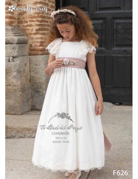 Vestido Comunión Lovely Day Comuniones 2026 Modelo F626