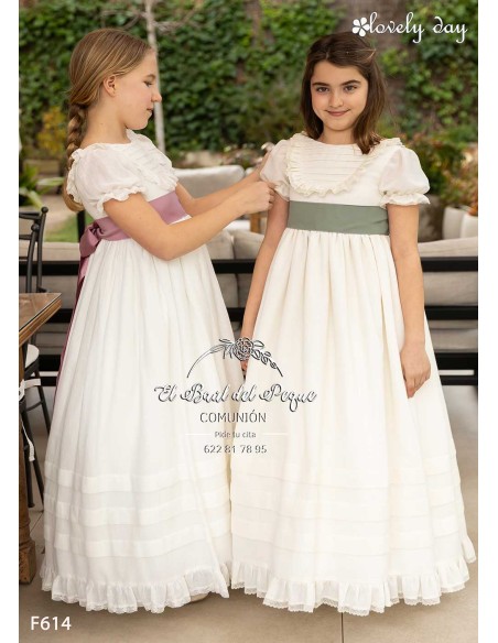 Vestido Comunión Lovely Day Comuniones 2026 Modelo F614