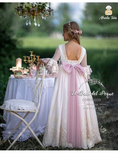 Vestido Comunión Abuela Tata Beatriz Maquillaje 2026
