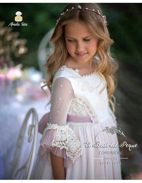 Vestido Comunión Abuela Tata Beatriz Maquillaje 2026