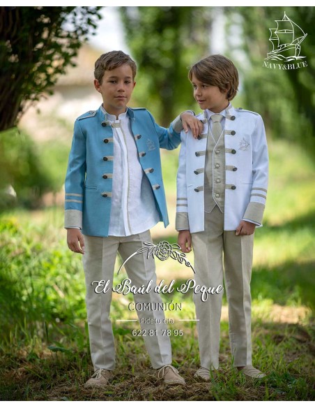 Almirante Comunión Celestón y Arena  Navy y Blue