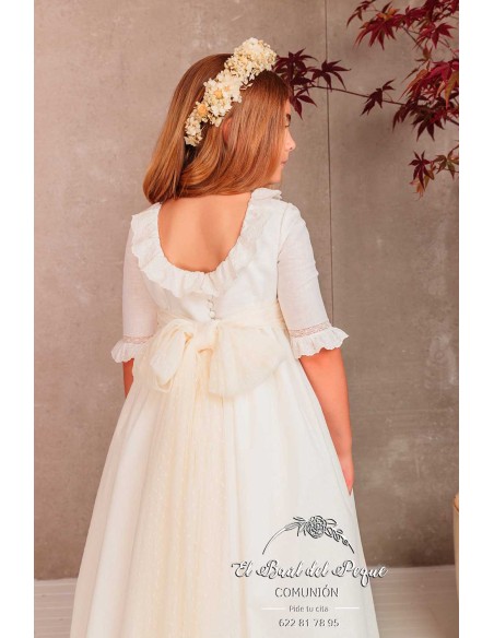 Vestido Comunión Flor de C Modelo Bruna