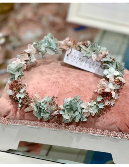 Corona Comunión Teté y Martina Comuniones 2026