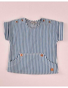 Blusa Niño Denim Rayas Tinta José Varón Moda Infantil