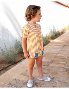 Blusa Niño Rayas Caldera José Varón Moda Infantil 2
