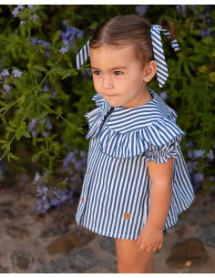 Blusa Niña Bebé Rayas Tinta José Varón Moda Infantil