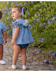 Blusa Niña Bebé Rayas Tinta José Varón Moda Infantil 2