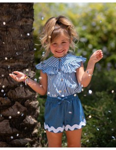 Blusa Niña Infantil Rayas Tinta José Varón Moda Baby