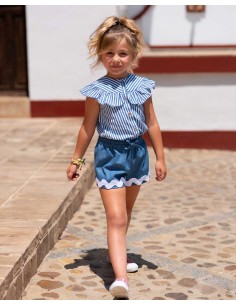 Blusa Niña Infantil Rayas Tinta José Varón Moda Baby 2