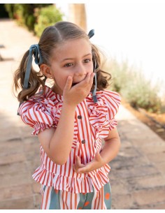 Blusa Niña Infantil Rayas Caldera José Varón Moda Baby