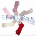CONDOR Calcetines Lazos Altos Calados Rosa Palo 526