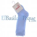 CONDOR Calcetines Altos Perlé Azul Bebé 